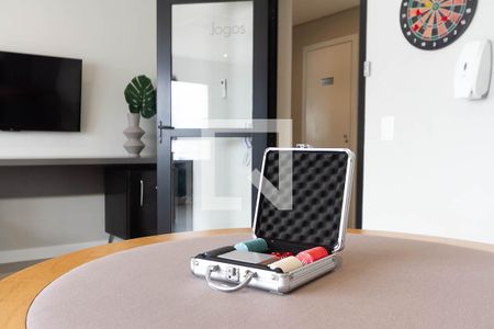 Área comum -Sala de jogos de kitnet/studio para alugar com 1 quarto, 34m² em Perdizes, São Paulo