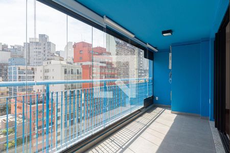 Varanda de kitnet/studio para alugar com 1 quarto, 45m² em Bela Vista, São Paulo