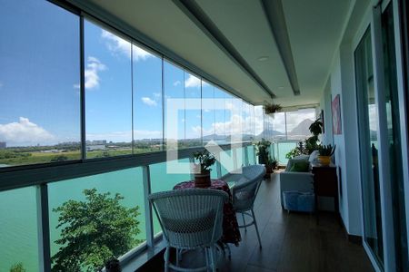 Varanda da Sala de apartamento para alugar com 3 quartos, 148m² em Jacarepaguá, Rio de Janeiro