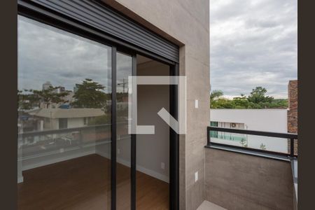 Varanda do Quarto de apartamento à venda com 1 quarto, 49m² em São José, Belo Horizonte