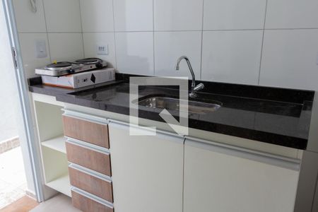 Cozinha  de kitnet/studio para alugar com 1 quarto, 20m² em Vila Indiana, São Paulo