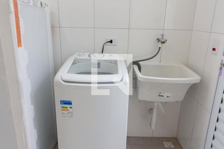 Área de serviço de kitnet/studio para alugar com 1 quarto, 20m² em Vila Indiana, São Paulo