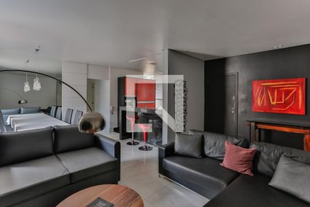 Sala de apartamento para alugar com 2 quartos, 80m² em Santo Antônio, Belo Horizonte