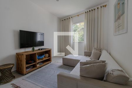 Sala de apartamento para alugar com 2 quartos, 70m² em Vila Alzira, Guarujá