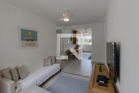 Sala de apartamento para alugar com 2 quartos, 70m² em Vila Alzira, Guarujá