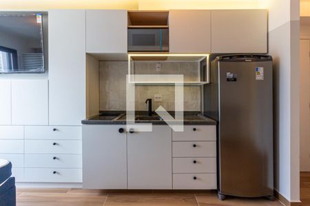 Cozinha de apartamento à venda com 1 quarto, 25m² em Vila Buarque, São Paulo