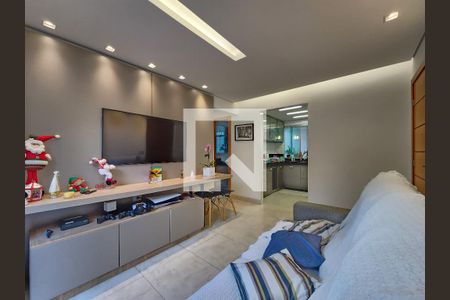 Sala de apartamento à venda com 3 quartos, 90m² em Pompéia, Belo Horizonte