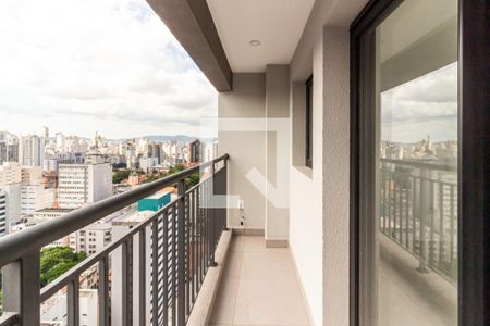 Varanda de kitnet/studio à venda com 1 quarto, 26m² em Vila Buarque, São Paulo