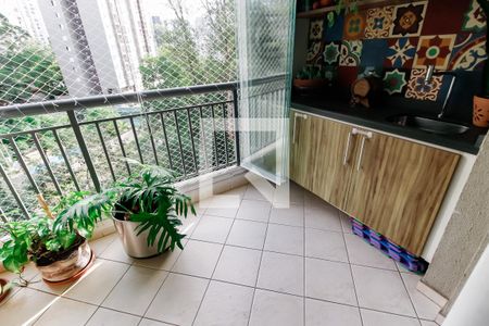 Varanda da Sala de apartamento à venda com 3 quartos, 69m² em Parque Reboucas, São Paulo