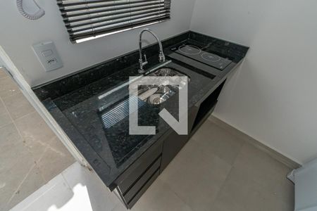 Detalhe Cozinha  de kitnet/studio à venda com 1 quarto, 24m² em Cidade Universitária, Campinas