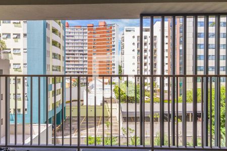Varanda de kitnet/studio para alugar com 1 quarto, 28m² em Paraíso, São Paulo