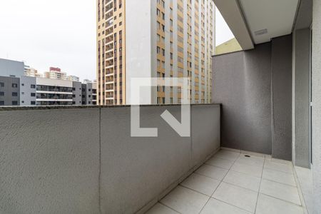 Varanda  de apartamento à venda com 1 quarto, 31m² em Aclimação, São Paulo