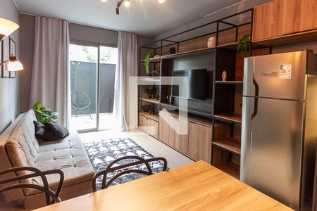 Sala de apartamento para alugar com 1 quarto, 50m² em Perdizes, São Paulo