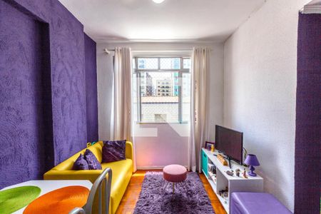 Sala de apartamento para alugar com 1 quarto, 40m² em Guilhermina, Praia Grande