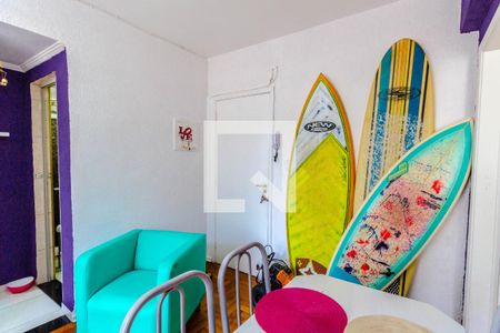 Sala de apartamento para alugar com 1 quarto, 40m² em Guilhermina, Praia Grande