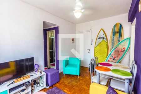 Sala de apartamento para alugar com 1 quarto, 40m² em Guilhermina, Praia Grande