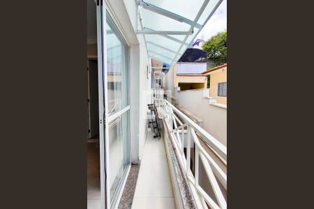Varanda da Sala de casa de condomínio à venda com 3 quartos, 122m² em Vila Curuçá, Santo André