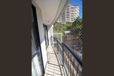 Varanda  de apartamento à venda com 1 quarto, 42m² em Laranjeiras, Rio de Janeiro