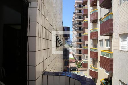 Sala /varanda de apartamento para alugar com 1 quarto, 46m² em Ocian, Praia Grande