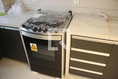 cozinha de apartamento para alugar com 2 quartos, 52m² em Jardim Goiás, Goiânia