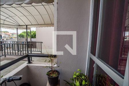 Varanda da Sala de apartamento para alugar com 2 quartos, 57m² em Parque Marajoara, Santo André