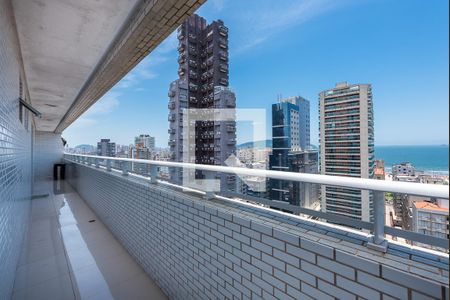 Varanda de apartamento para alugar com 4 quartos, 135m² em Pompéia, Santos
