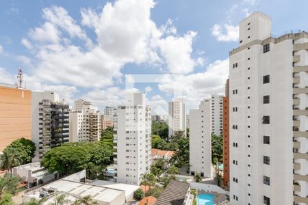 Vista da Varanda de apartamento à venda com 1 quarto, 36m² em Campo Belo, São Paulo