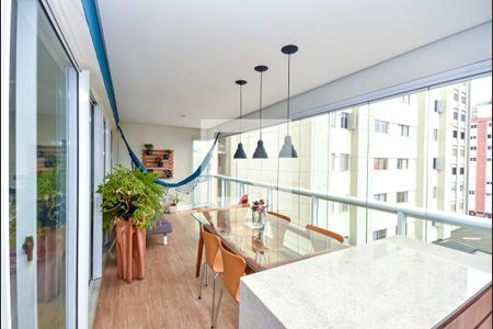 Apartamento à venda com 140m², 3 quartos e 3 vagasVaranda da Sala Gourmet
