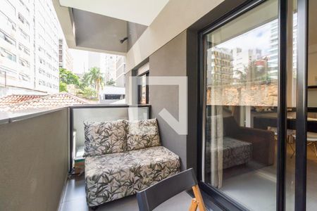 Apartamento à venda com 36m², 1 quarto e sem vagaVaranda