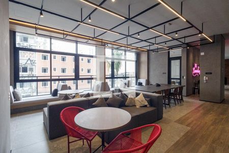 Studio para alugar com 27m², 1 quarto e sem vaga Studio para alugar com 27m², 1 quarto e sem vagaÁrea comum - Coworking