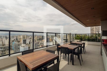 Studio para alugar com 27m², 1 quarto e sem vaga Studio para alugar com 27m², 1 quarto e sem vagaÁrea comum - Churrasqueira