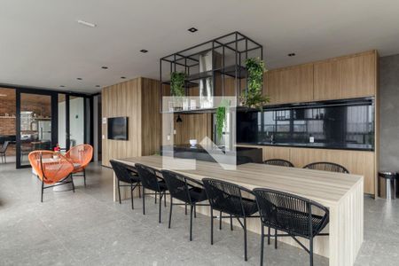 Studio para alugar com 27m², 1 quarto e sem vaga Studio para alugar com 27m², 1 quarto e sem vagaÁrea comum - Salão de festas