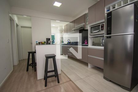 sala/cozinha de apartamento à venda com 2 quartos, 51m² em Campina, São Leopoldo