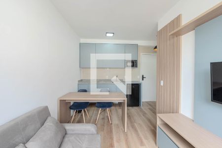 Sala/Cozinha de apartamento para alugar com 1 quarto, 27m² em Bela Vista, São Paulo