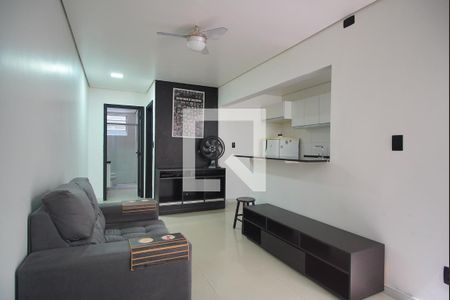 Sala de apartamento à venda com 1 quarto, 48m² em Auxiliadora, Porto Alegre