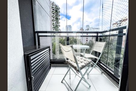 Sala, terraço de apartamento para alugar com 1 quarto, 29m² em Vila Olímpia, São Paulo