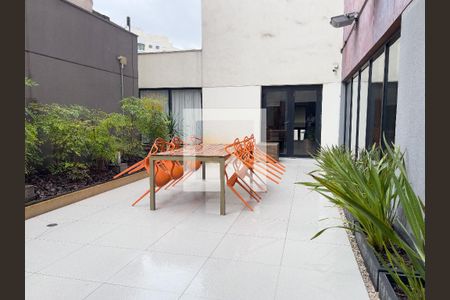 Apartamento para alugar com 29m², 1 quarto e 1 vaga Apartamento para alugar com 29m², 1 quarto e 1 vagaÁrea comum - Pátio da churrasqueira