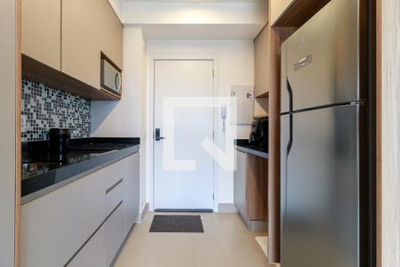 Cozinha  de kitnet/studio para alugar com 0 quarto, 28m² em Brooklin Paulista, São Paulo