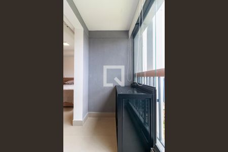 Varanda  de kitnet/studio para alugar com 0 quarto, 28m² em Brooklin Paulista, São Paulo