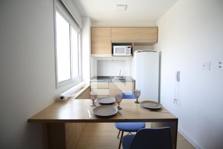 Cozinha de apartamento para alugar com 1 quarto, 24m² em Sé, São Paulo
