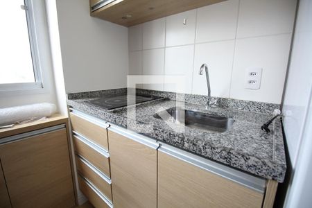 Cozinha de apartamento para alugar com 1 quarto, 24m² em Sé, São Paulo
