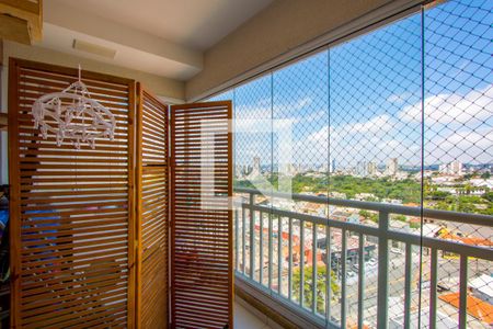 Varanda da sala de apartamento à venda com 2 quartos, 61m² em Vila Apiaí, Santo André