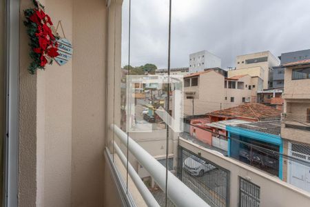 Varanda da sala  de apartamento à venda com 2 quartos, 54m² em Centro, Diadema