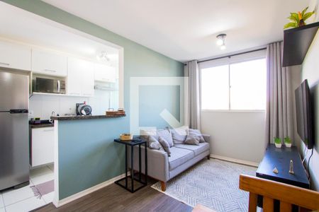 Sala de apartamento à venda com 2 quartos, 50m² em Vila Homero Thon, Santo André