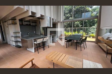 Studio à venda com 29m², 1 quarto e sem vagaÁrea gourmet