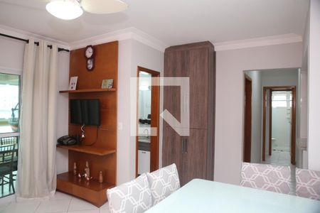 Sala de apartamento para alugar com 2 quartos, 90m² em Ocian, Praia Grande