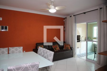 Sala de apartamento para alugar com 2 quartos, 90m² em Ocian, Praia Grande