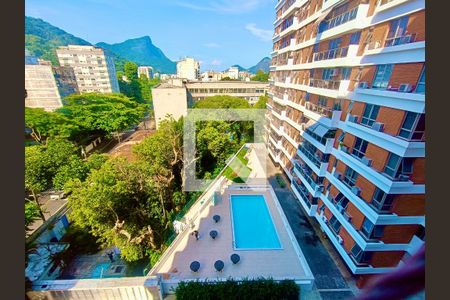Varanda vista  de apartamento à venda com 4 quartos, 140m² em Gávea, Rio de Janeiro