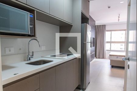 Studio para alugar com 25m², 1 quarto e sem vaga Studio para alugar com 25m², 1 quarto e sem vagaCozinha