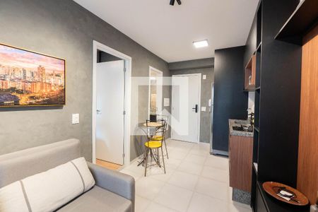 Sala/Cozinha de apartamento para alugar com 1 quarto, 26m² em Bela Vista, São Paulo
